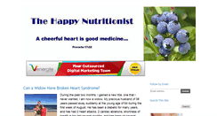 Desktop Screenshot of happynutritionist.com